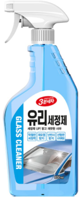 카렉스 3분세차 차량용 고광택 유리 클리너 650ml, 1개, 1ml