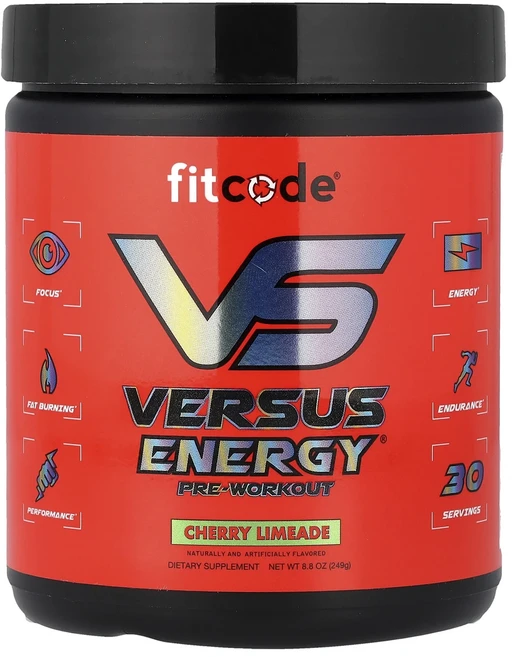 새해 건강을 선물하세요 fitcode Versus Energy® Pre-Workout 체리 라임에이드 8.8 oz (249 g) 특별관리진행, fitcodeVersusEnergyPreWorkout체, 249g, 1개 - 쿠팡