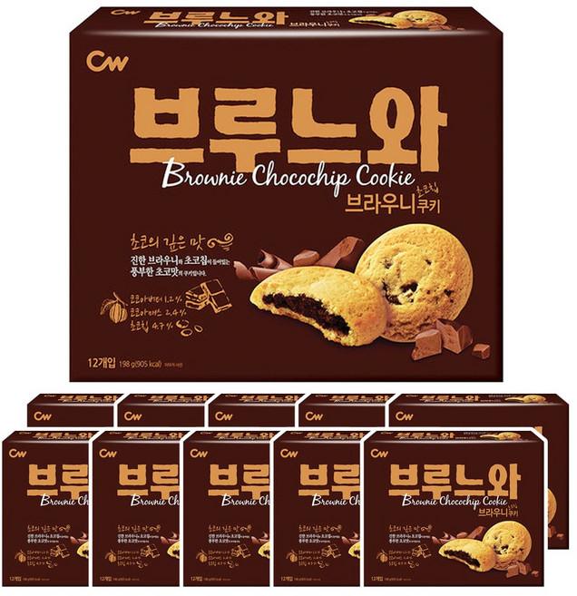 청우식품 브루느와, 198g, 10개