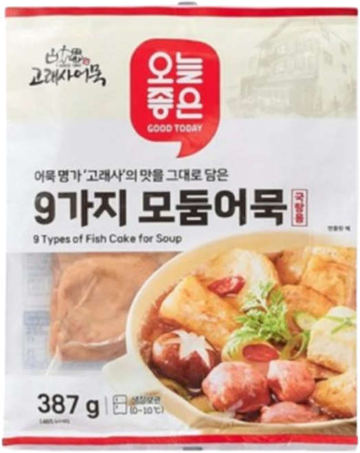 오늘좋은 고래사 9가지 모둠 어묵, 387g, 1개