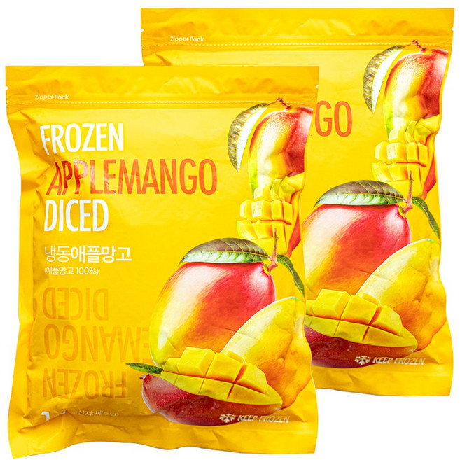 웰루츠 냉동 애플망고 다이스 베트남산, 2개