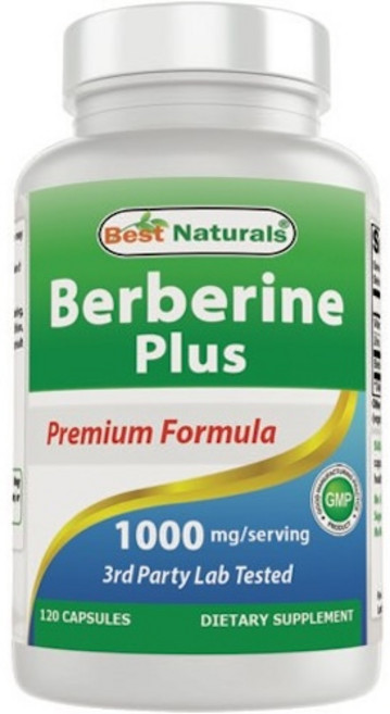 Best Naturals 黃連素Plus膠囊 1000mg, 1罐, 120顆