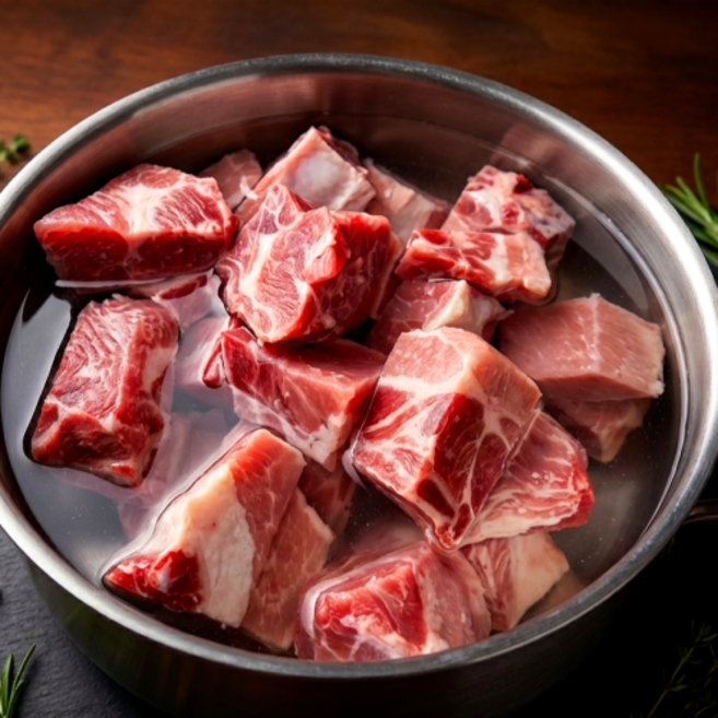 황학고기 살 많은 돼지갈비 1kg 찜용, 1개