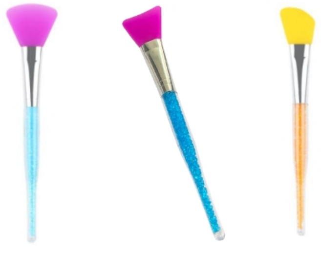 카이로스 컨퍼니 팩붓 팩 브러쉬 얼굴 페이스브러시 브러시 실리콘, 10개하늘보라CM003337