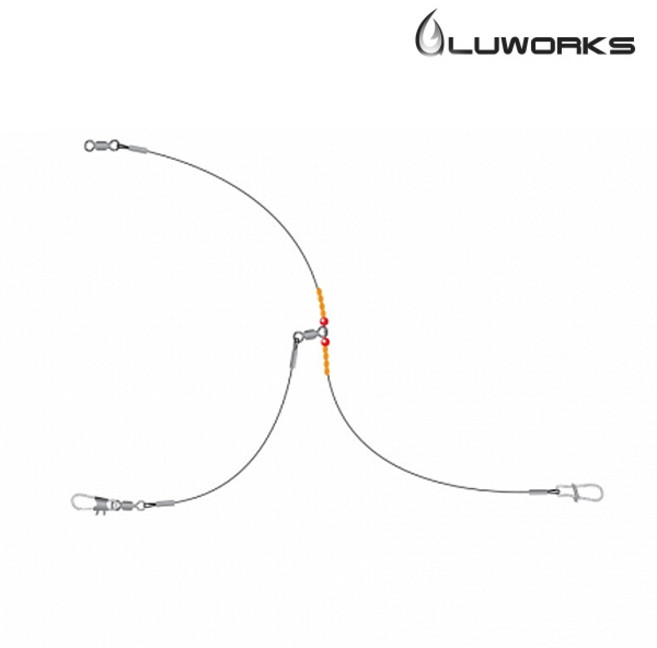 루웍스 심해근해 갑오징어 유동식 킬러채비 에스테르라인 타코이카리그 LWX-36, L (90cm), 1개