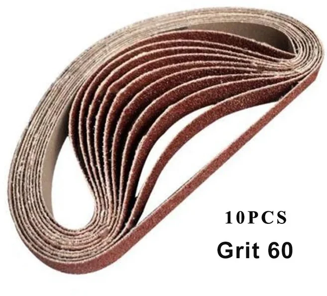 부드러운 목재 금속 연마 사포 밴드 벨트 샌딩기 도구 60-600 그릿 세트 당 10 개 452*15mm, 01 10PCS 60, 01 452x15mm, 01 Ship Within 24 Hours
