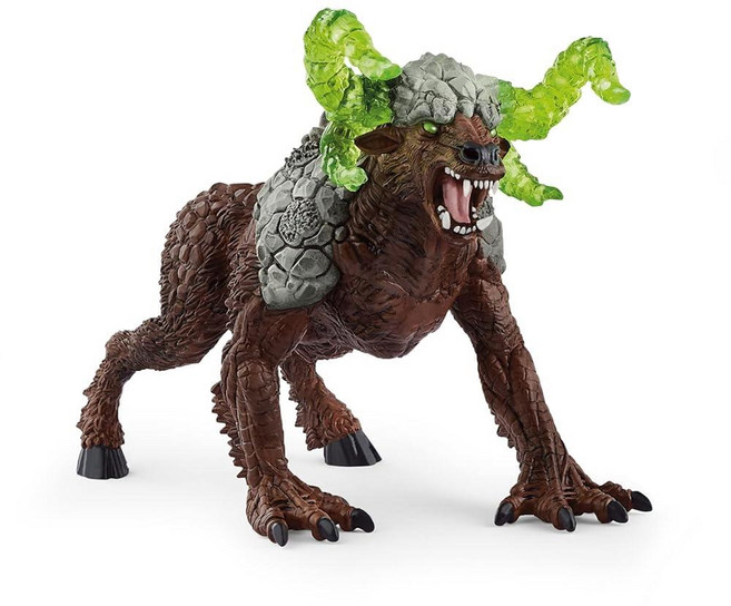 슐라이히 미국매장정품+ Schleich Eldrador Creatures 신화적인 다양한 색상의 바위 야수 액션 피규어 - 투명한 뿔이 있는 마법의 남아 및 여아용 내구성 장난