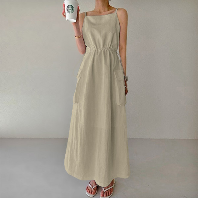 마이쏭 보니바스락건빵롱원피스 나시원피스 여성스러운