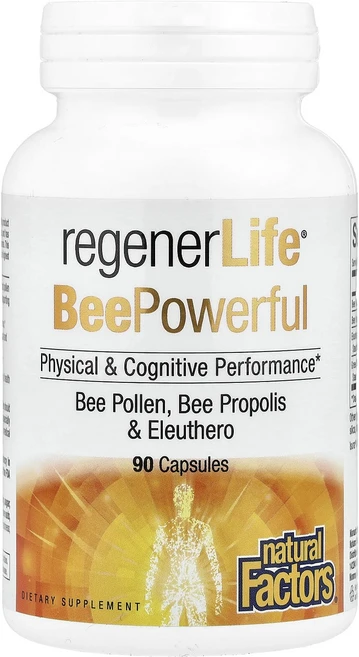 새해 첫좋은선물 Natural Factors RegenerLife® BeePowerful 캡슐 90정 제대로 할인합니다, NaturalFactorsRegenerLifeBeePo, 1개 - 쿠팡