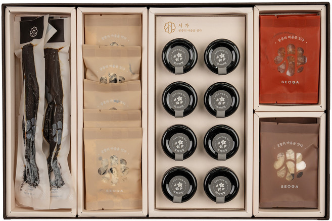 궁중비법 서가 자호원 국산 인삼정과 콩고물 도라지정과 도라지청 천혜향정과 생강편강 이바지음식 세트, 1세트, 산서함811