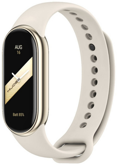 샤오미 미밴드10 미밴드9 미밴드8 컬러 스트랩 실리콘 TPU 17가지 색상 샤오미 스마트밴드 10 9 8 호환 시계줄, 웜그레이, 1개