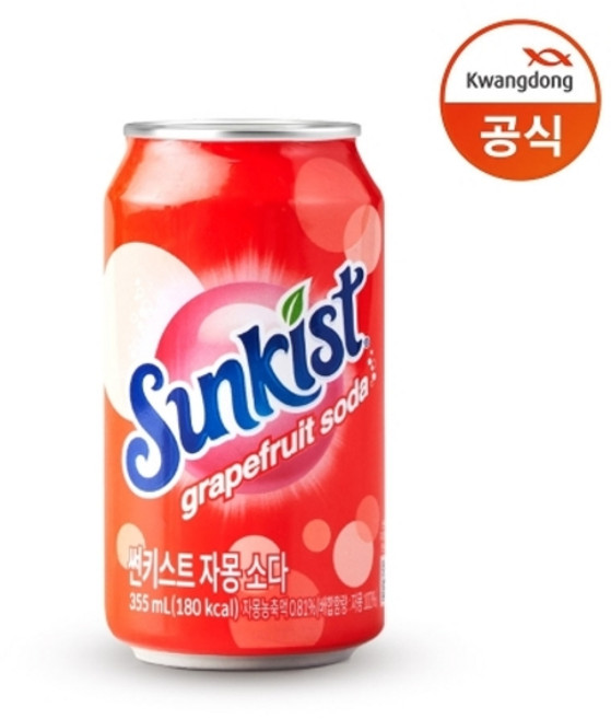 썬키스트 자몽 소다, 355ml, 12개