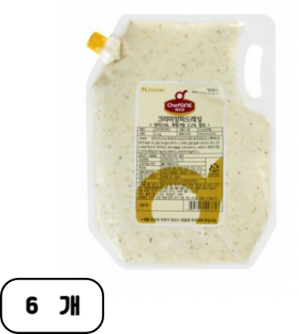 청정원 쉐프원크리미양파드레싱2kg청정원, 6개, 2kg