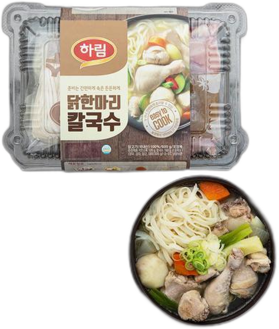 하림 닭한마리 칼국수 밀키트 one option, 2개, 600g
