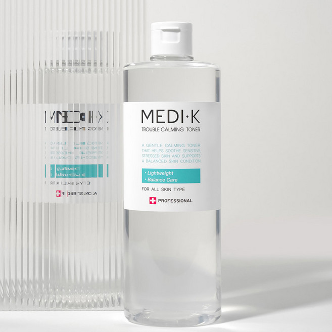 메디케이 트러블 카밍 토너 대용량 500ml 어성초 여드름 진정 수분 보습, 1개