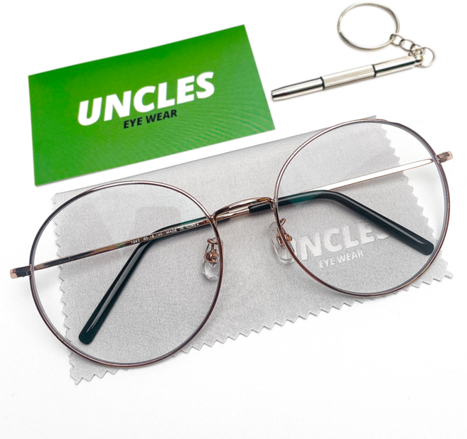 엉클스 국산 60mm 블루라이트 차단 빅 오버사이즈 안경