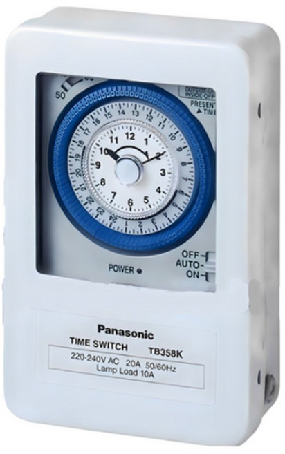 【PANASONIC 國際牌】機械式定時器 TB358 220V 多段循環型 計時器 電器預約 鐵盒型, 1個