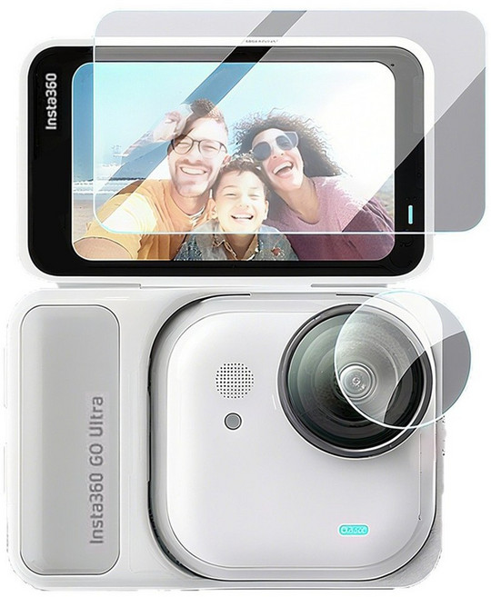 BYJ 인스타360 GO Ultra 고울트라 강화유리 전면 후면 액정 보호 필름 2set, 1개, 전면후면보호필름