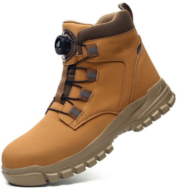 Diansen 검정색 남자 안전화 경량 안전화 다이얼 초경량 편안한 안전화