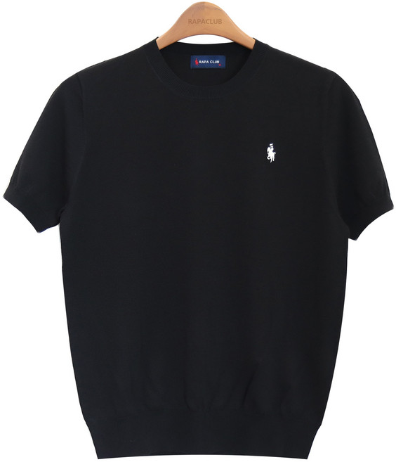 라파클럽 남성 여름 소프트 라운드 반팔 니트 티셔츠