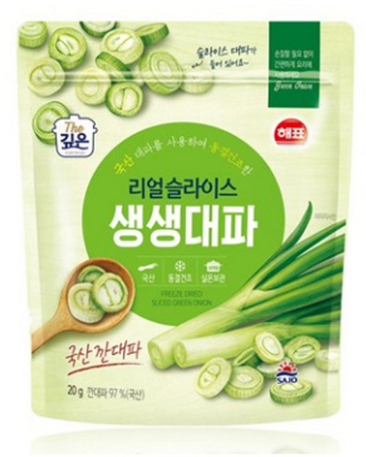 해표 동결건조 슬라이스 대파, 20g, 20개