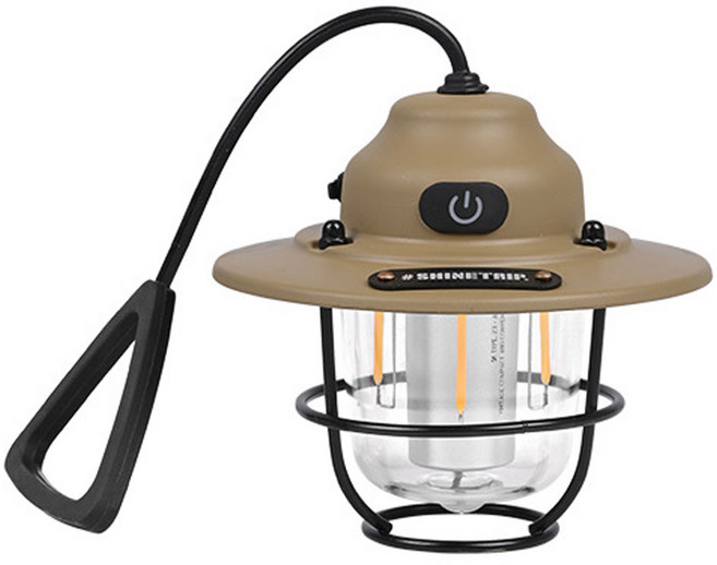 브리즈피크 에디슨 캠핑 랜턴 LED 충전식 라이트 빈티지 호롱불 에디슨 램프 실내등 전등, A473, 1개, 샌드