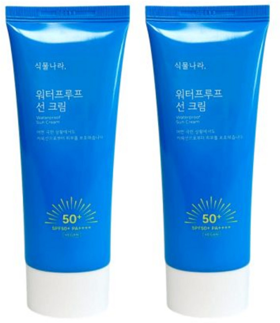 1+1 식물나라 워터프루프 선크림 100ml 2개 541347, 1+1 식물나라 워터프루프 선크림 100ml 2개 54