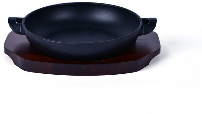무쇠 주물팬 원형 그라탕팬 택1, 그라탕팬 (중), 1개
