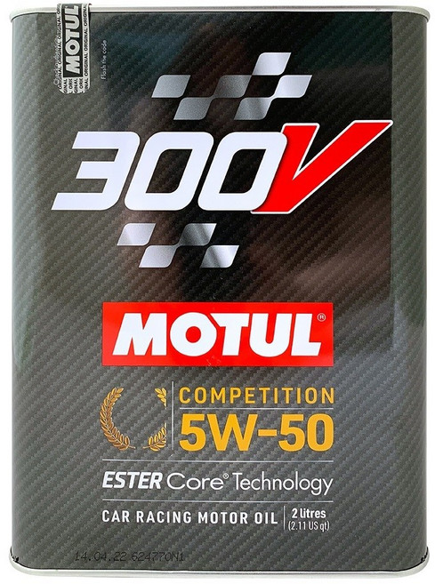 MOTUL 300V COMPETITION 5W-50 酯類賽車引擎機油, 1個, 2L