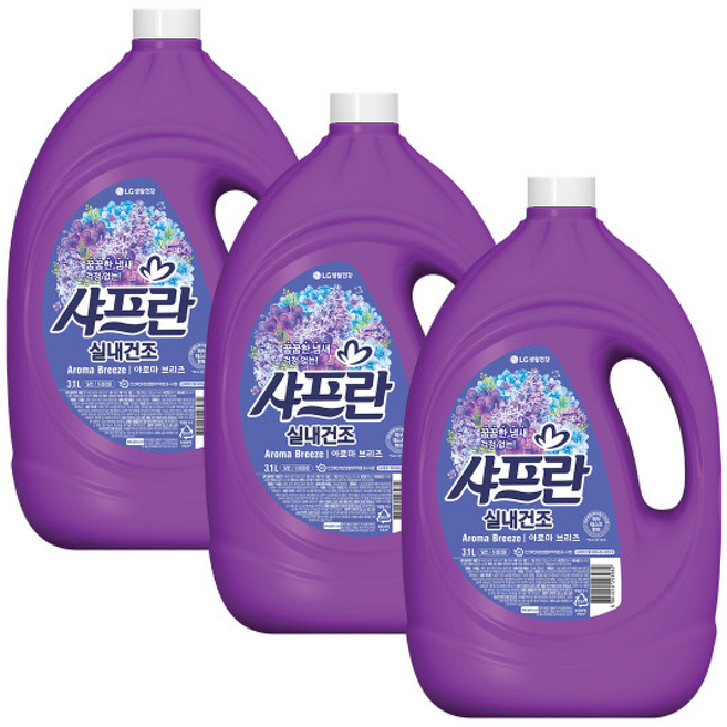 샤프란 실내건조 섬유유연제 아로마 브리즈, 3.1L