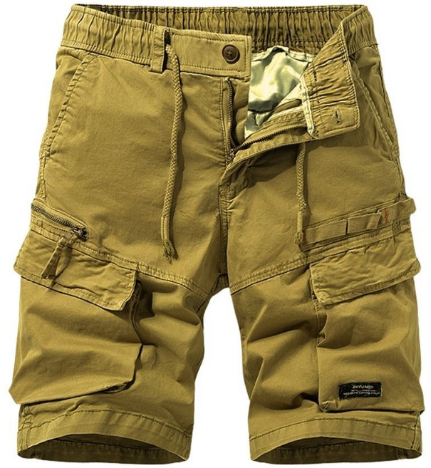 ATSTYLE 棉質工裝短褲 彈性透氣 適合夏季穿著