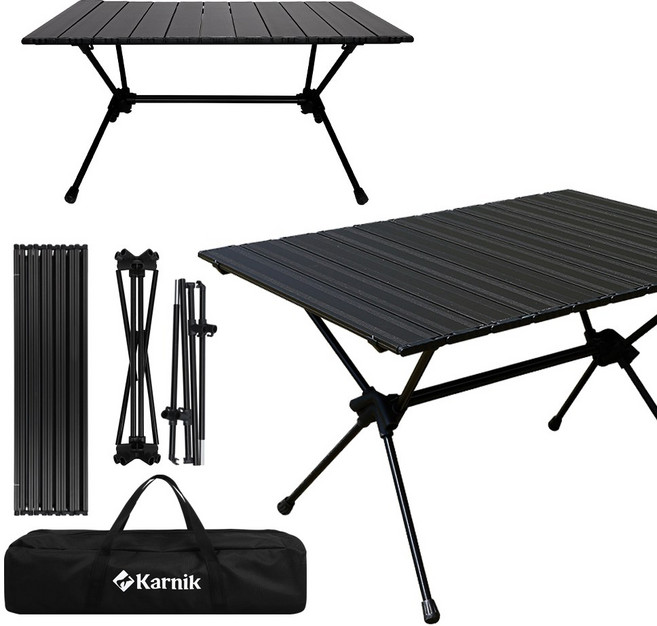 카르닉 경량 테이블 투웨이 입식 좌식, 프리미엄 블랙