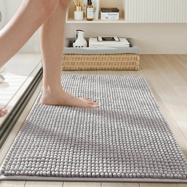 뽀송뽀송 극세사 발매트, 그레이