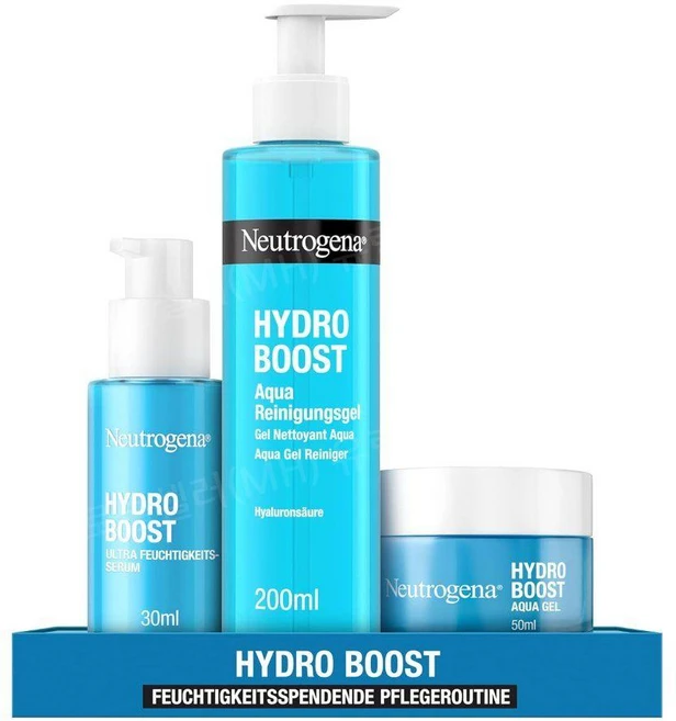 뉴트로지나 하이드로부스트 클렌징젤 200ml 세럼 30ml 크림 50ml 3종세트, 1 - 쿠팡