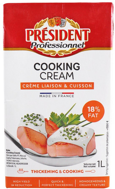 [프레지덩] 휘핑크림(18%) 1L x 6개, 1개