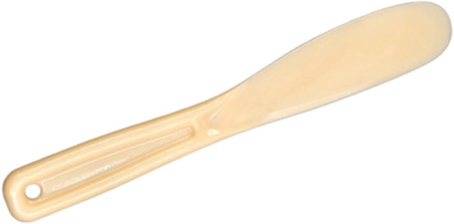 팩주걱 스파츌라 고무팩 믹싱볼 도구 21cm 살구색, 1개