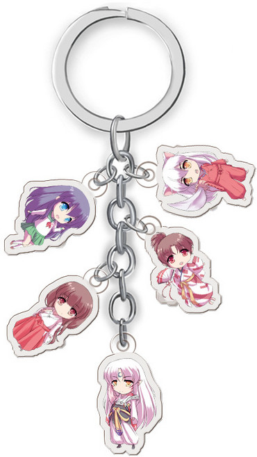 1+1 이누야샤 5종 키링 피규어 모음 열쇠고리 키홀더 코스프레 액세서리 keyring INUYASHA, A. A069_27mm