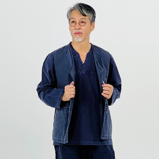 백제봉 생활한복 봄 가을 조끼 단품 개량한복 법복 절복 승복