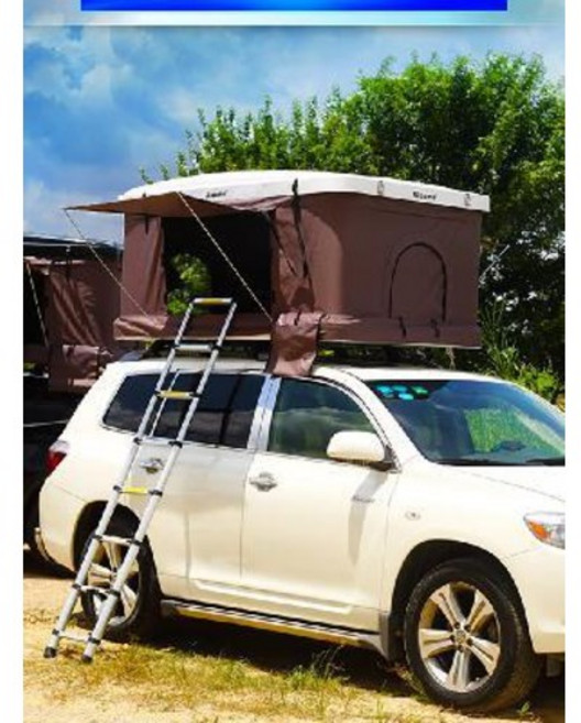 차박 캠핑 자동차 루프텐트 루프탑 텐트 전자동 하드커버 suv 아웃도어 접이식 캠핑카트탑 텐트 방수신축형 통용, 11 미디엄 블랙 커버 (카모그린)