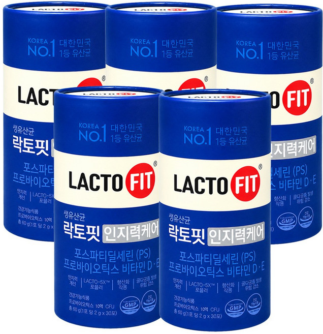 종근당건강 락토핏 인지력 케어 30p, 5박스