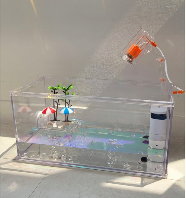 페이토 깨지지않는 세이프티 안심어항 크리스탈 투명, 크리스탈투명, 1개