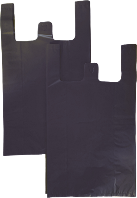 비닐패밀리 손잡이 비닐봉투 4호 검정색 200매, 200개