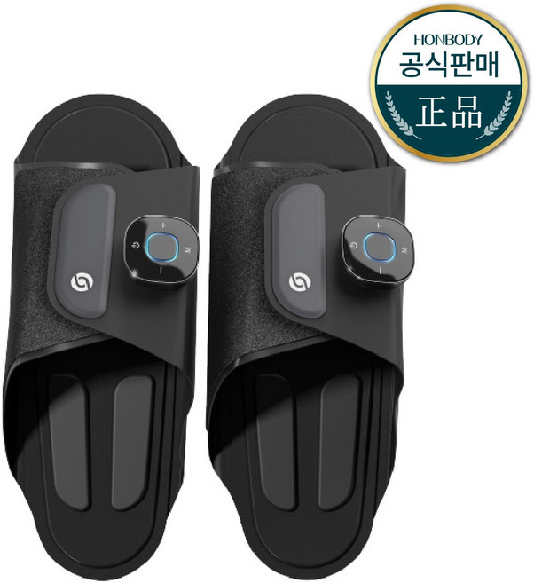 정품 혼바디 홈케어 EMS 무선 슬리퍼 라이니슈 블랙