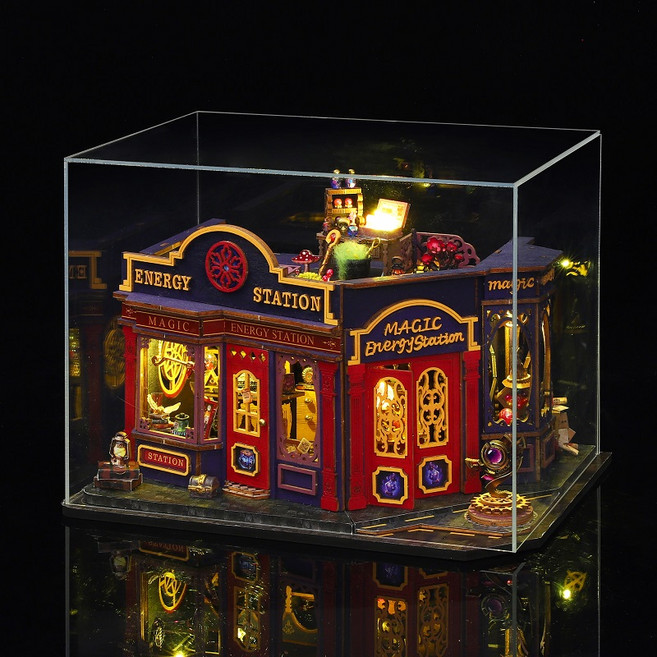 옥탑방어른이 중형 DIY 미니어처 하우스 만들기 마법사의 포션상점 [한글설명서], 1개