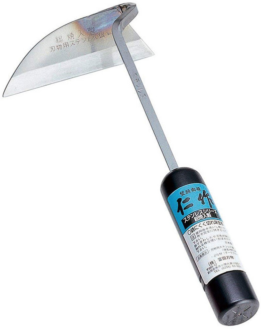 일본산 호미 니사쿠 호미 NO 100 일제 외날형 스테인레스, 1개