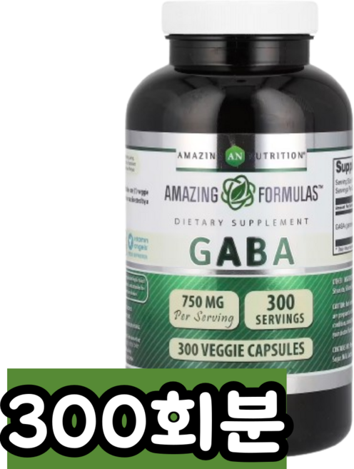 어메이징뉴트리션 포뮬러 가바 750mg 베지 캡슐, 1개, 300회분