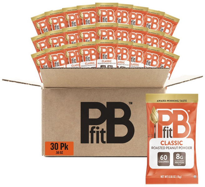 PBfit 經典烘烤花生粉, 30個, 16g