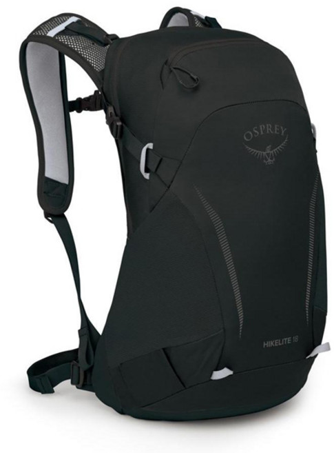 오스프리 하이크라이트 배낭 18L/26L/28L 방수커버 포함, 블랙