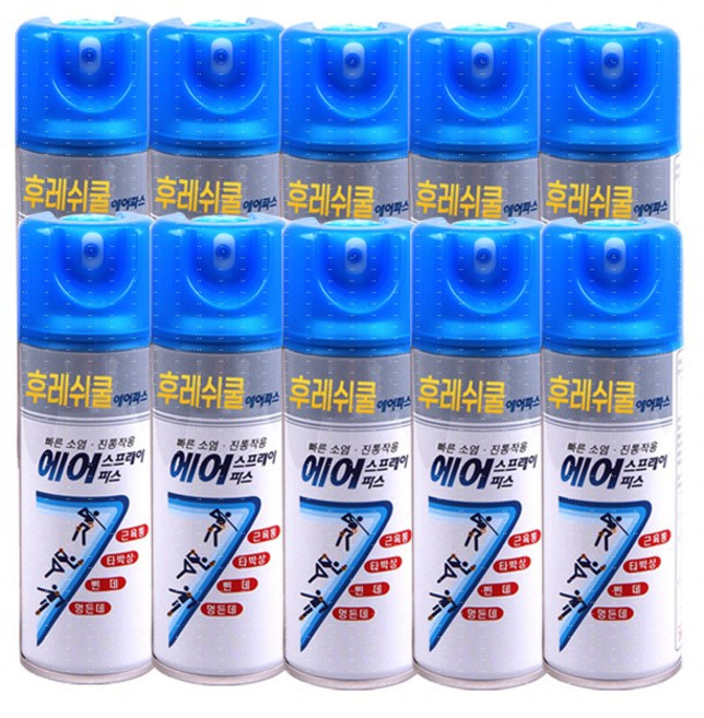 일명제약 후레쉬 에어 스프레이파스 200ml 근육통 타박상 삔데 멍든데 의약외품, 10개, 1개입
