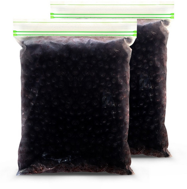 산들해 햇 아로니아 생과 꼭지제거 냉동, (꼭지제거) 급냉, 1박스, 2kg